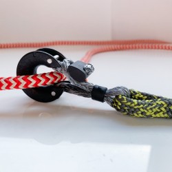 gancio di apertura con grillo in dyneema tessile per barche a vela