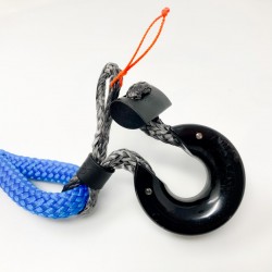 gancio tessile in dyneema con anello di frizione aperto