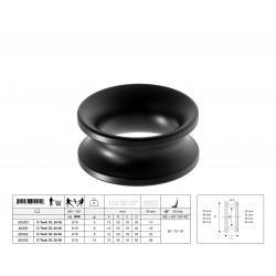 C-Tech XL® carbon eye-extra large ring
