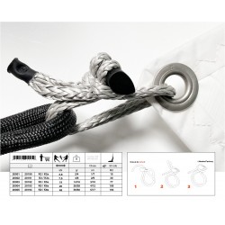 Adjustable textile shackle in Dyneema® | Soft Shackle T-Close® K