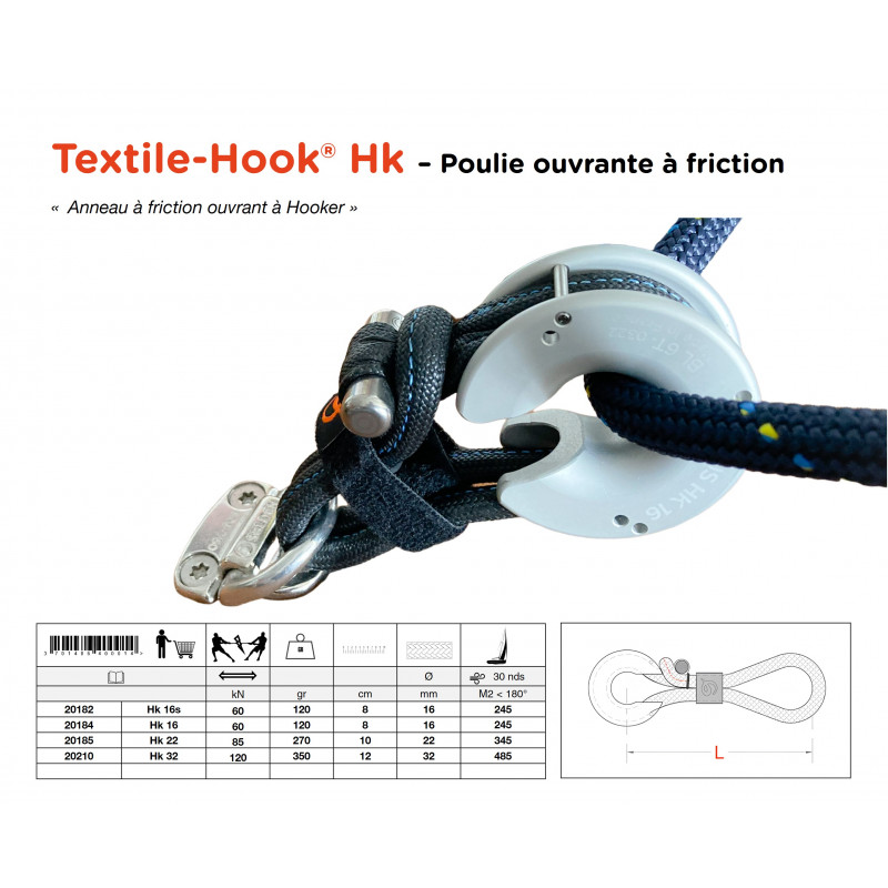 Poulie ouvrante Hook  HK® 16