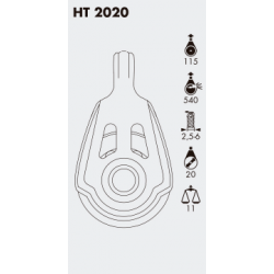 Poulie Dynamic 20 simple 20 mm 2020 SC