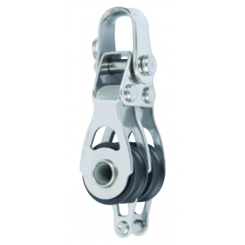 Mininox 20 Poulie double fixe avec ringot | Nautos